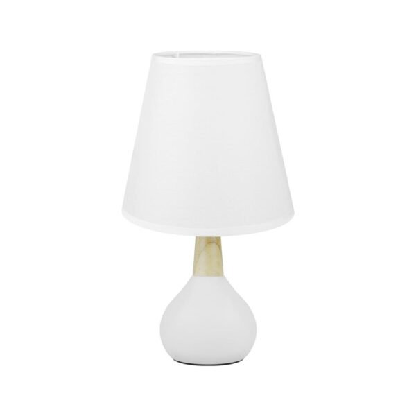ไฟตั้งโต๊ะ CARINI MT3415 สีขาว/ลายไม้ - Image 2